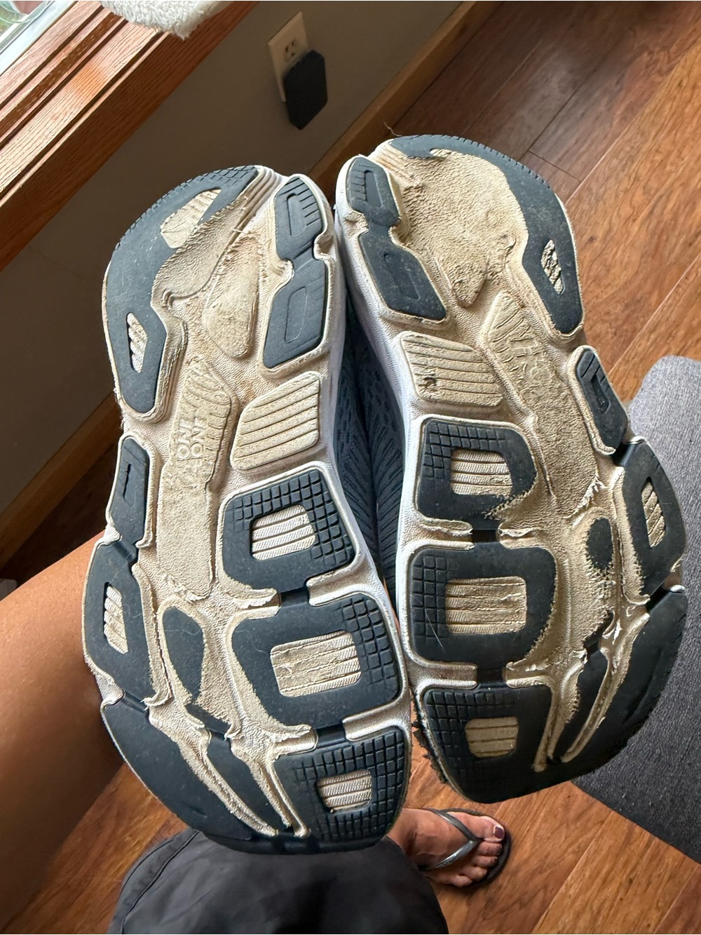 Hoka Women's Light Blue and Coral Athletic Running Shoes - Picture 4 of 8